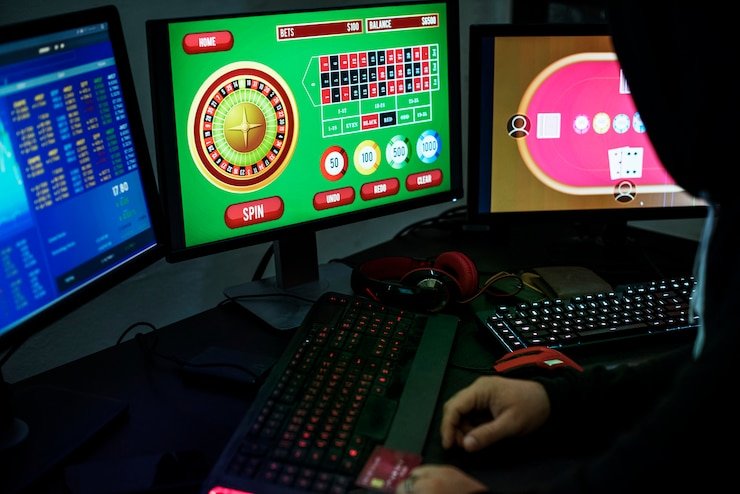 Simbol keamanan dan perlindungan data akun pada platform digital hiburan